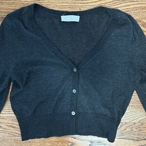 Everlane Wool Cropped Cardigan